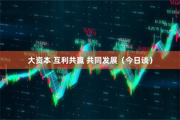 大资本 互利共赢 共同发展（今日谈）